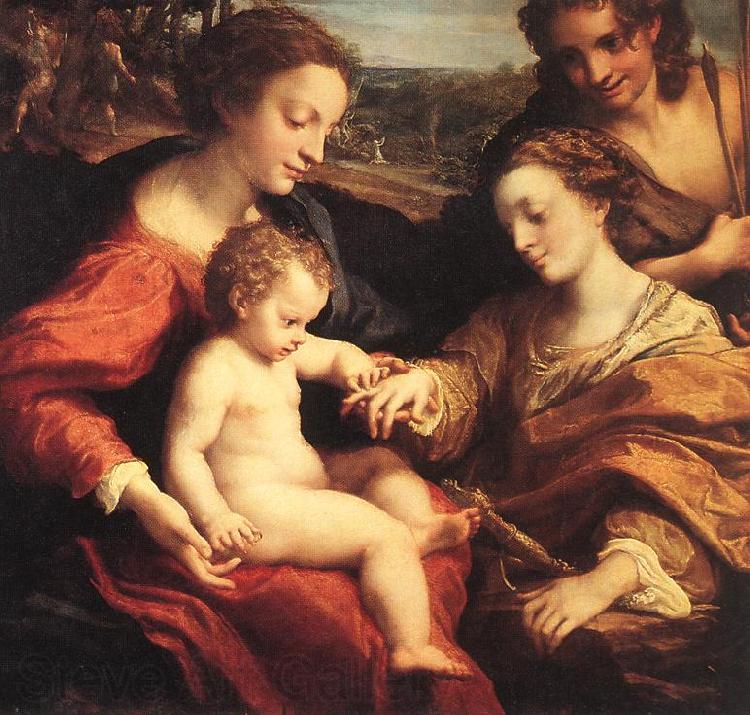 Correggio The Mystic Marriage of St Catherine France oil painting art